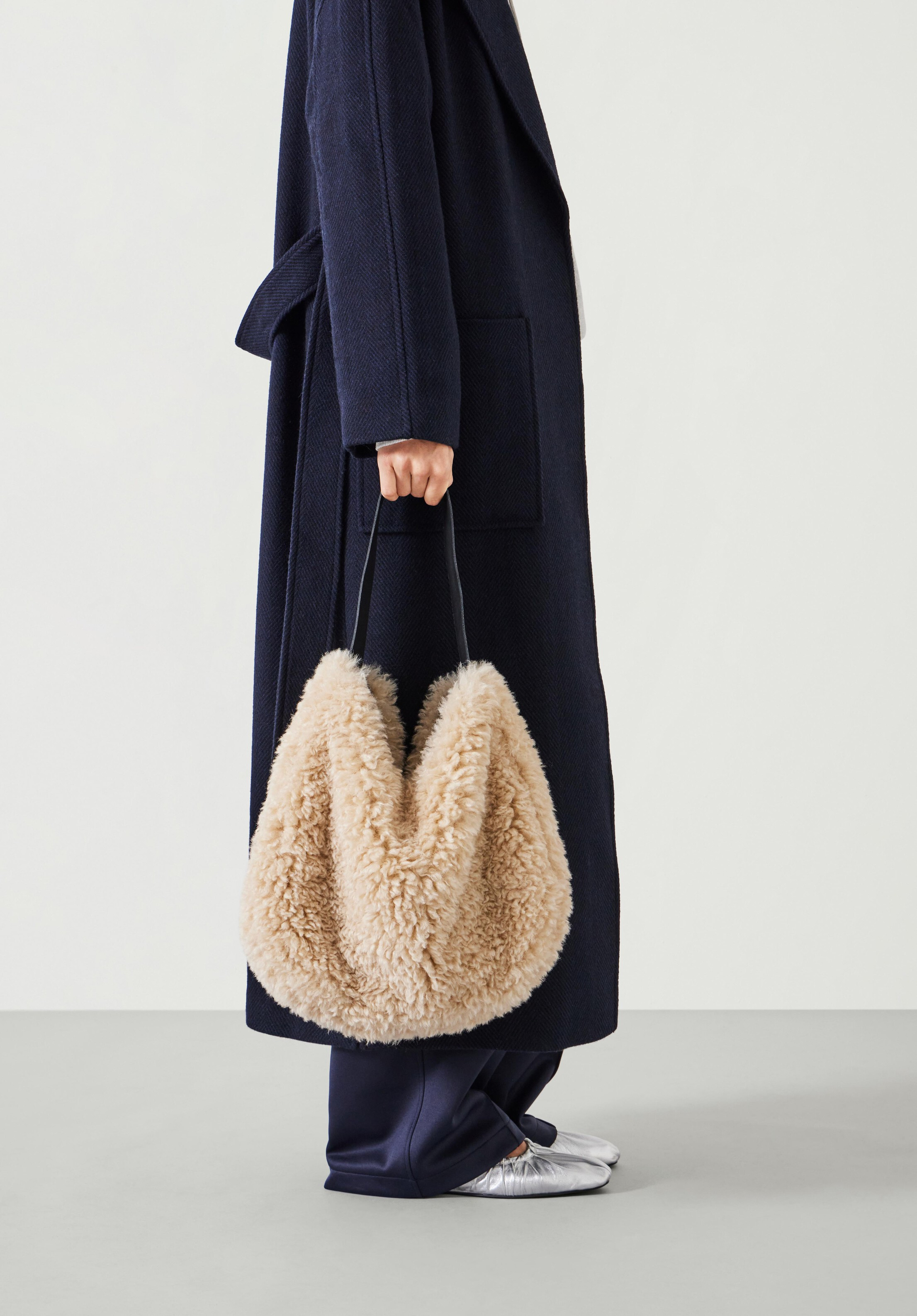 Helen Moore Faux Fur Slouch Bag | Hush UK