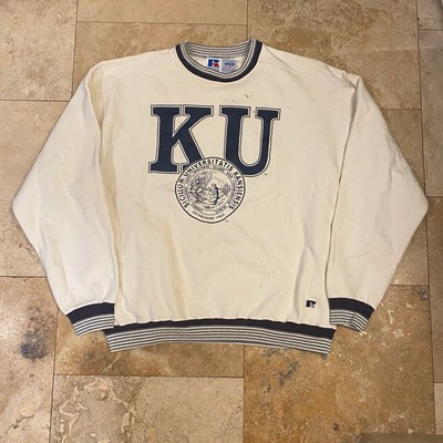 Vintage University Of Kansas Pullover Sweatshirt 90s Size 2XL USA Russell  | eBay | eBay US
