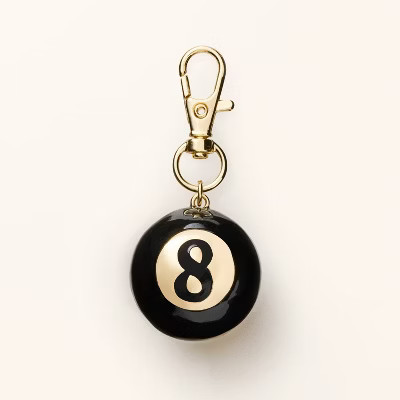 8 Ball Bag Charm Keychain - kate spade new york x Target Gold/Black | Target