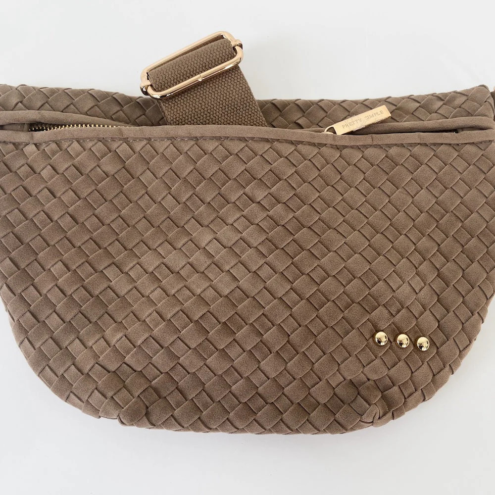 Suede Westlyn Woven Bum Bag | Pretty Simple