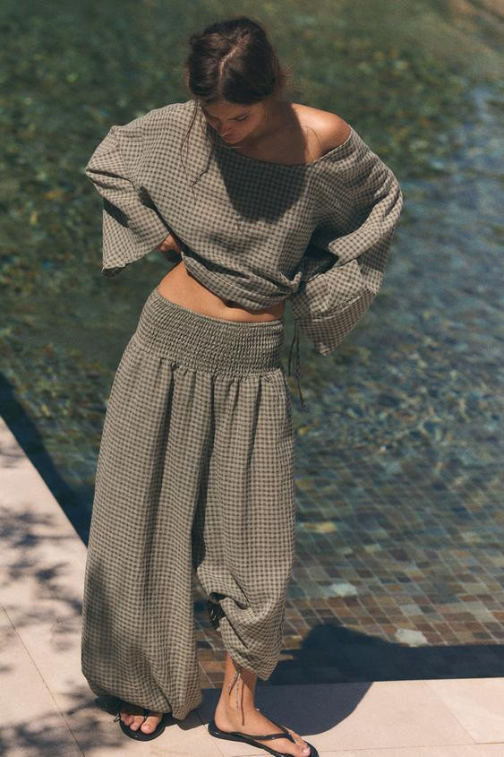 PLAID CAPE SHIRT | Zara US