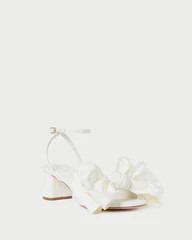 Carmen Cream Moiré Bow Sandal | Loeffler Randall