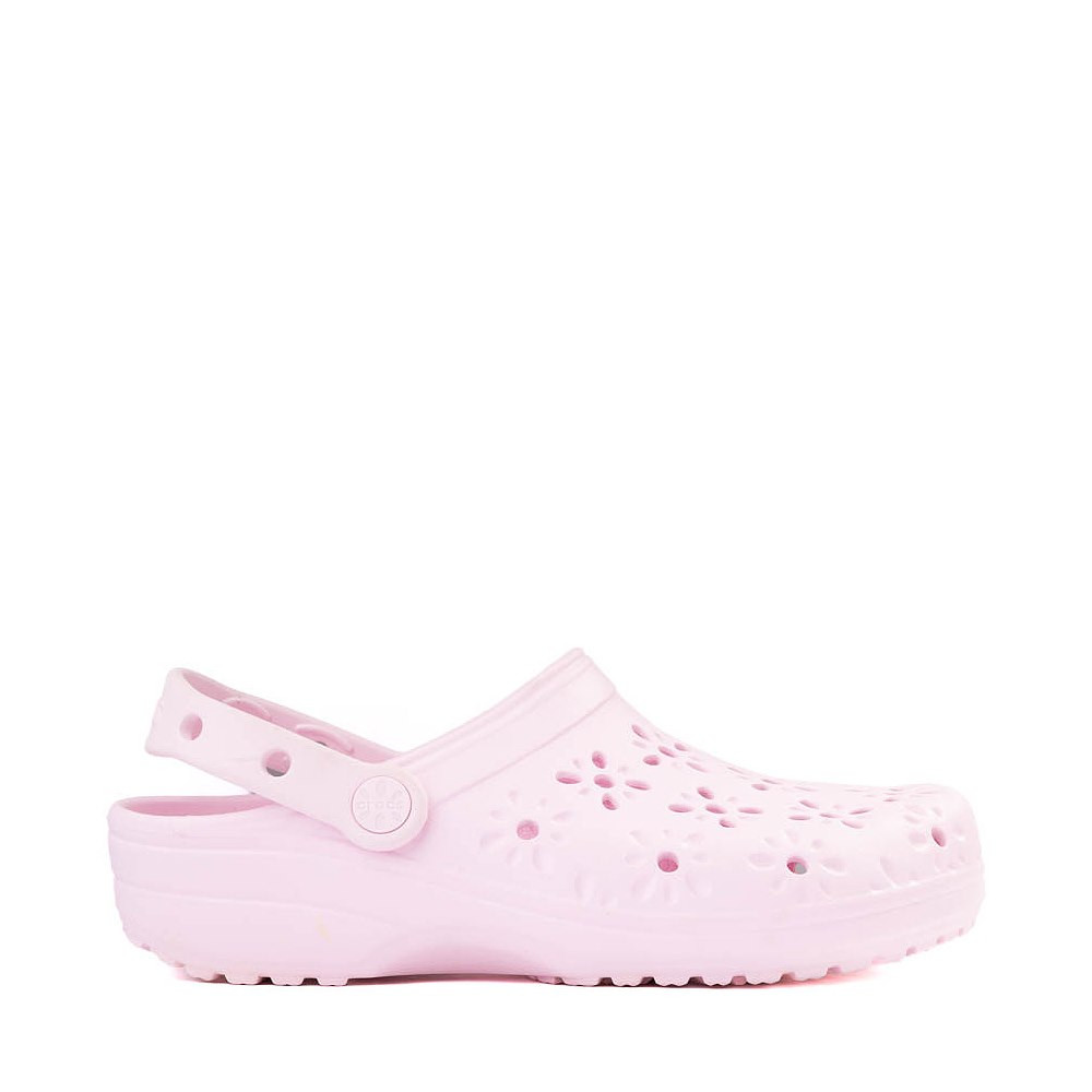 Crocs Classic Floral Cut-Out Clog - Pink Milk | Journeys