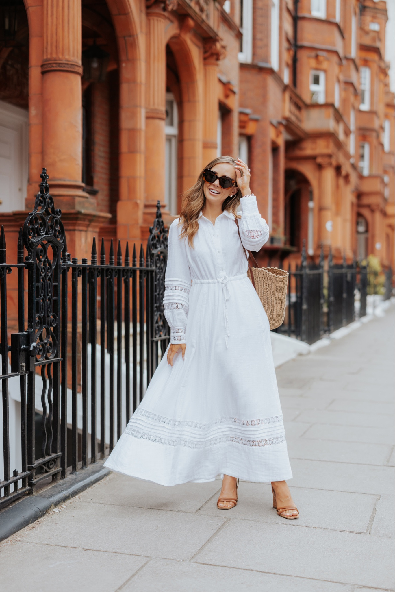 White long sleeve dress, runs true to size // #ad 