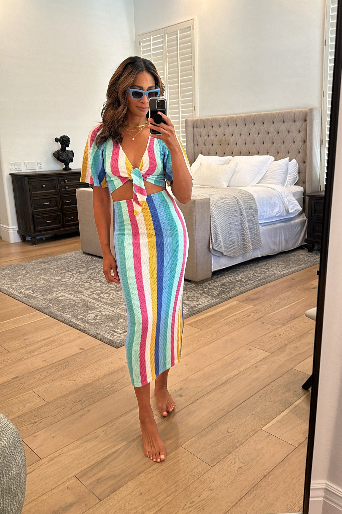 VACAY SUMMER OUTFIT//mix and match this fun cropped tie top and midi skirt with denim and tanks or wear together for a killer set!!! All fit true to size.




#LTKStyleTip #LTKOver40 #LTKFindsUnder50