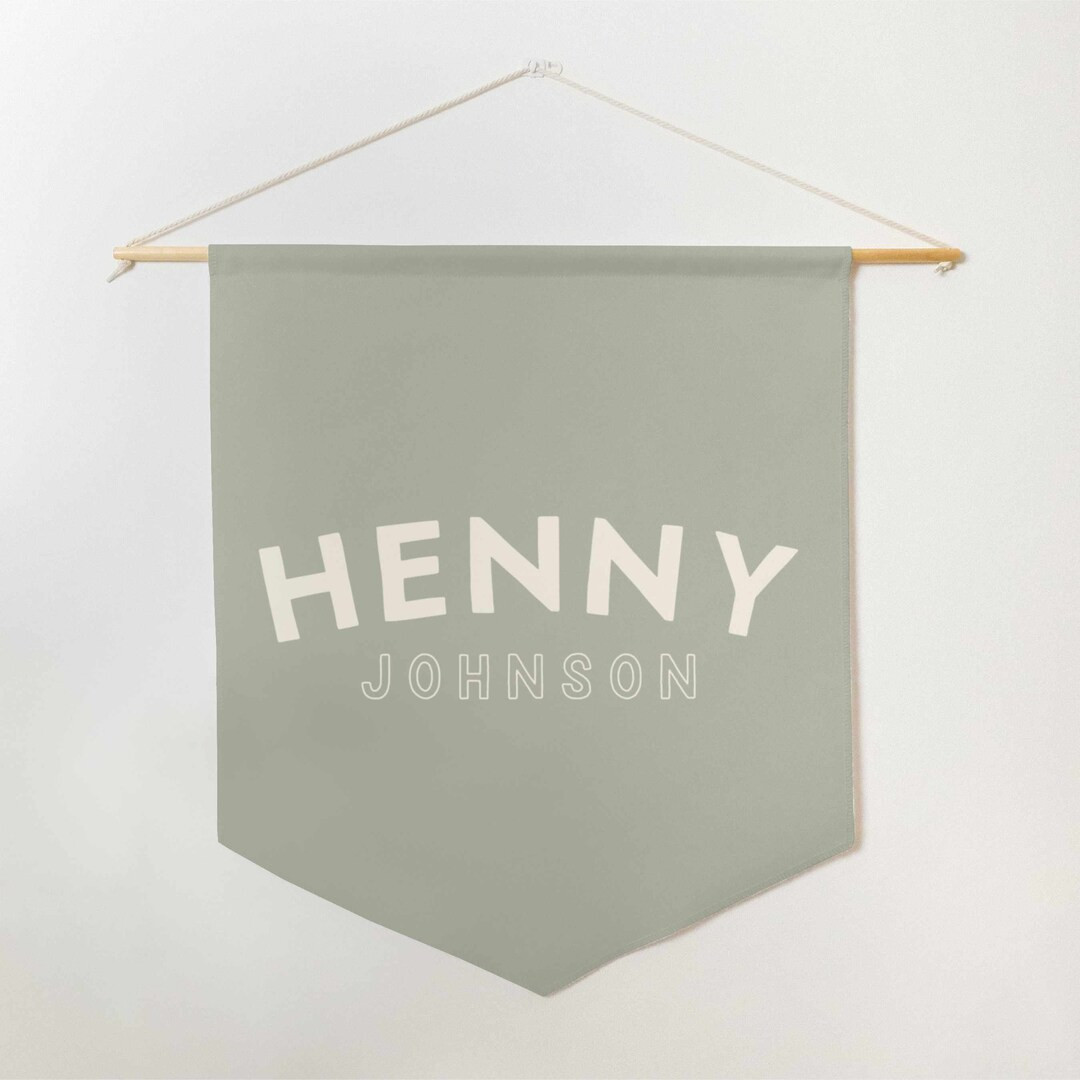 Custom Name Banner | Custom Pennant | Personalized Name Wall Banner | Baby Room Decor | Kids Room... | Etsy (US)