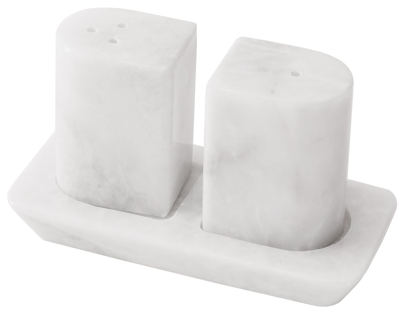 Radicaln Marble Salt and Pepper Shakers 2.5" White Handcrafted Stone Saleros Spice Set for Kitche... | Amazon (US)