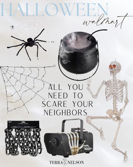 Spooky! That’s the theme I’m going for this Halloween! And what w better way to freak the children out than with giant spiders, cauldrons full of potion, spiderwebs, chains, a sweet fog machine and the best skeleton money can buy! 

Muahahaha!!

#LTKSeasonal #LTKfamily #LTKHalloween