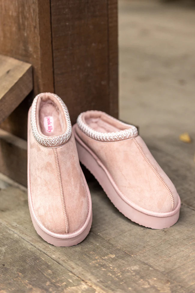 Hayden Blush Platform Slippers FINAL SALE | Pink Lily