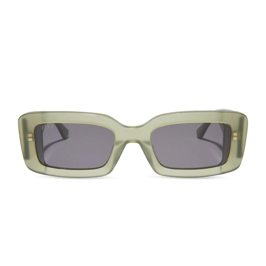 KRISTY SARAH - TTYL + MILKY OLIVE + GREY SUNGLASSES | DIFF Eyewear