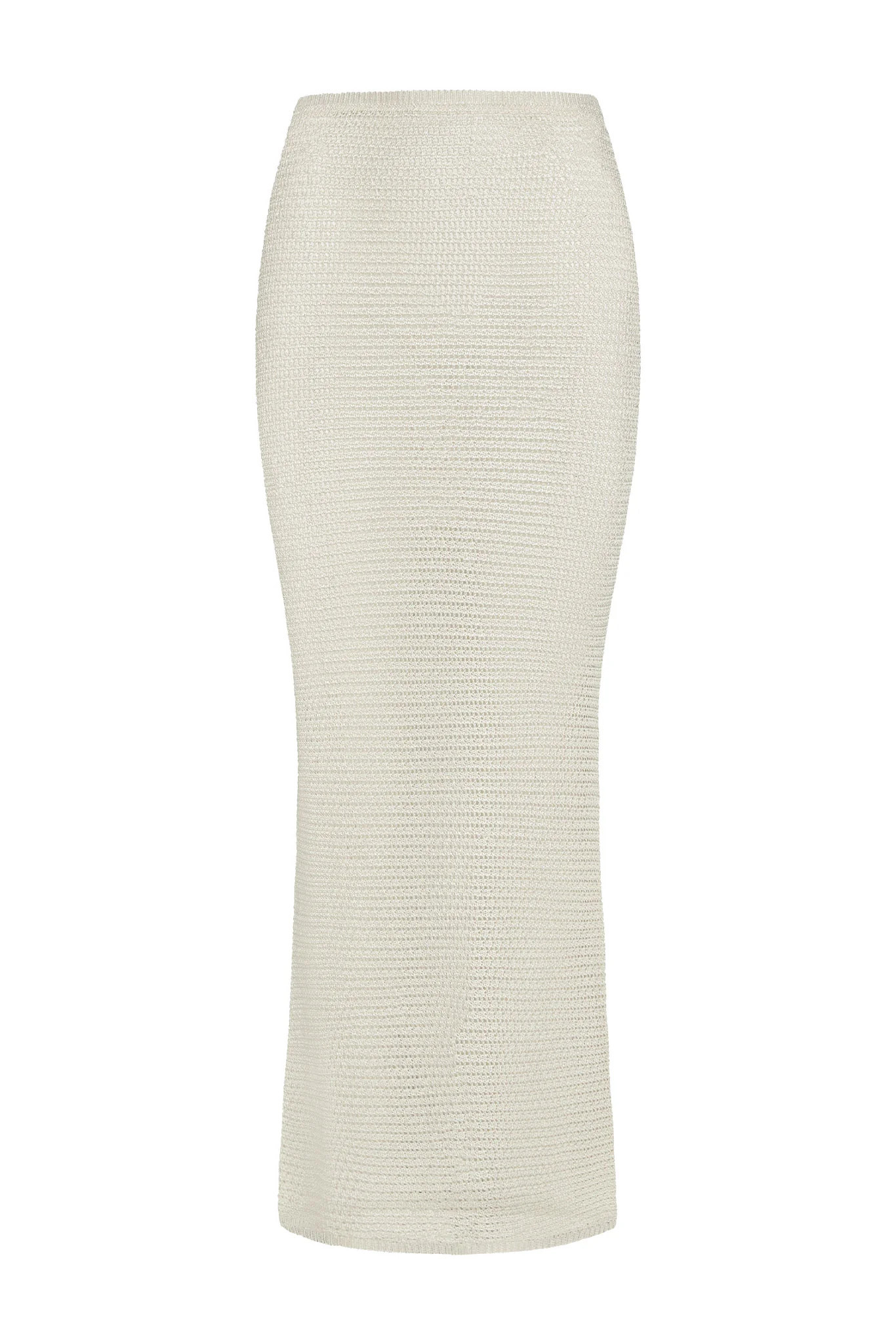 Fontelina Skirt - Ivory Shiny Treble Knit | Monday Swimwear