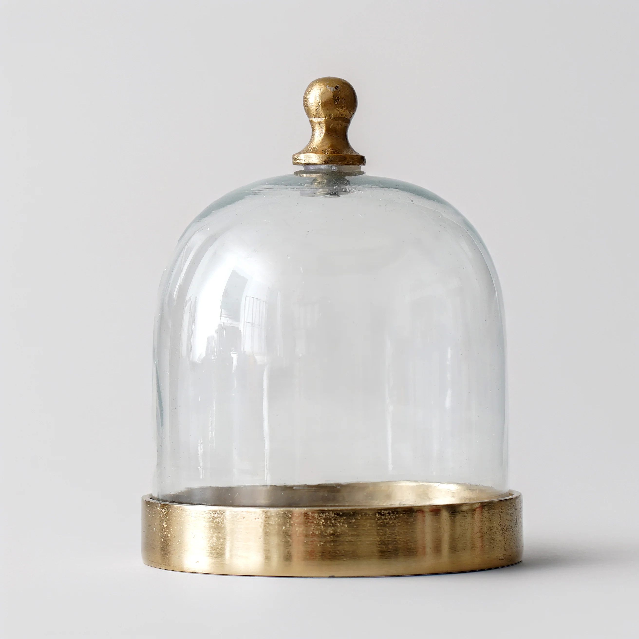 Glass Cloche with Gold Base | MJHome