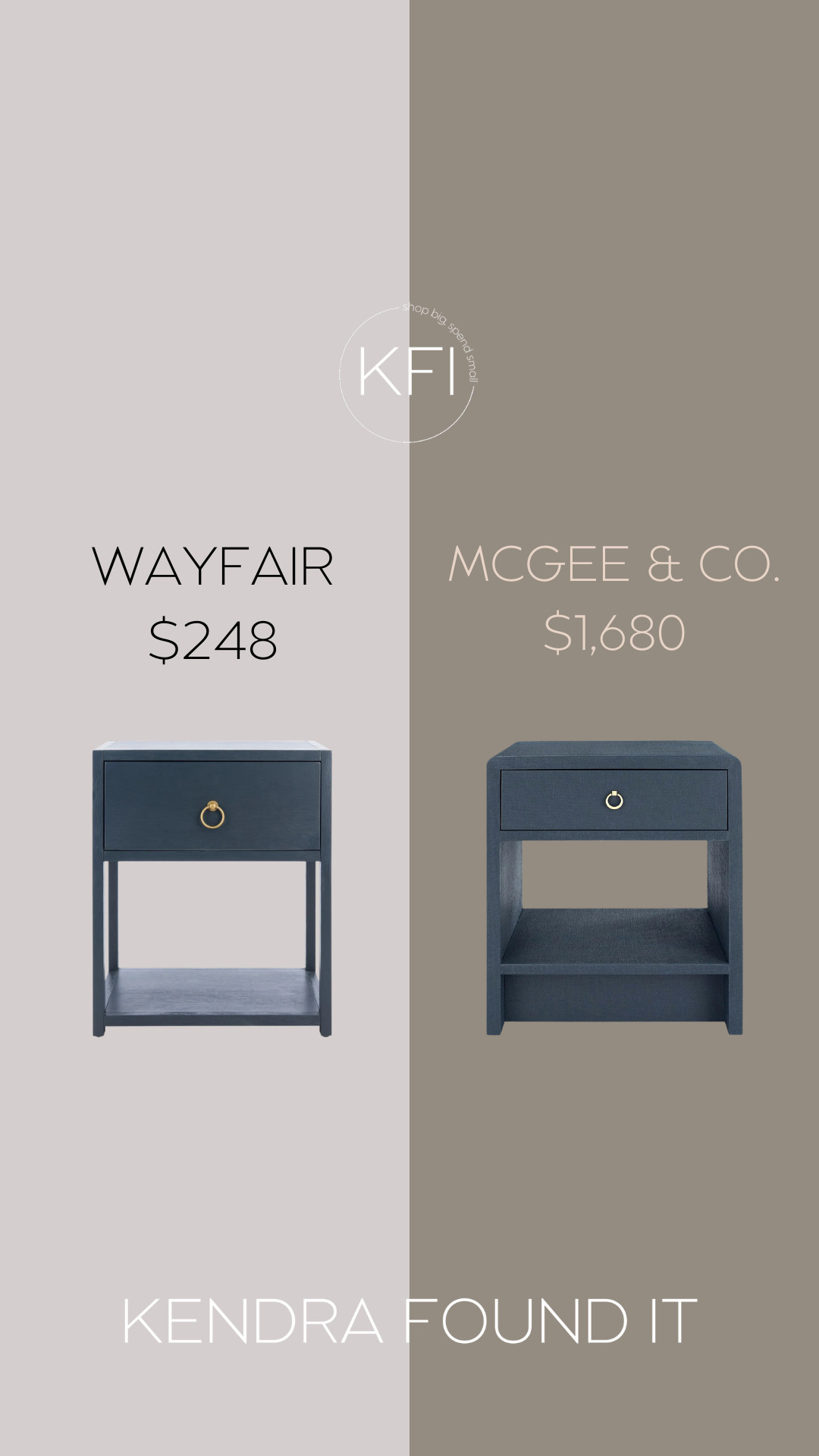 McGee and Co. briar nightstand dupe! If you're looking for an affordable coastal nightstand, I've found it! It comes in blue, cream, green, and grey, features a classic silhouette, gold hoop drawer pulls, and a bottom shelf. It's under $250 and would go really well in a transitional, modern traditional, coastal, or modern organic bedroom.   

 #LTKHome #LTKSaleAlert