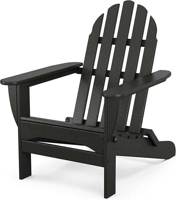POLYWOOD AD5030BL Classic Folding Adirondack, Black | Amazon (US)