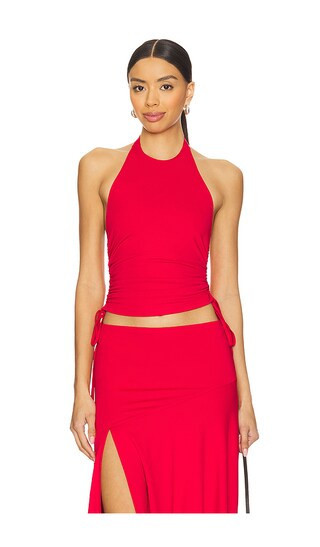 superdown Cammie Halter Top in Red. - size XL | Revolve Clothing (Global)