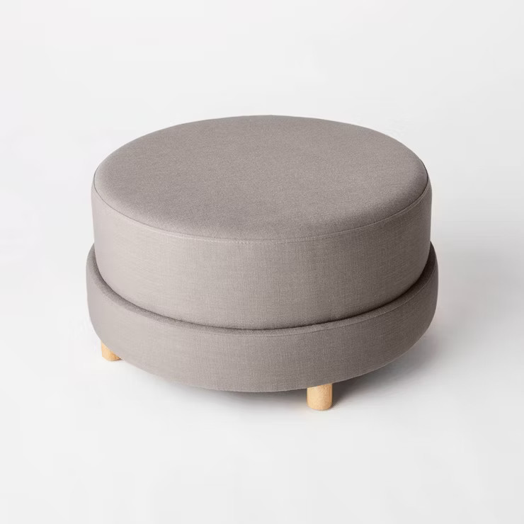 Wilmington Upholstered Round Ottoman - Threshold™ designed with Studio McGee | Target