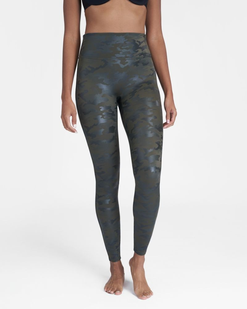 Faux Leather Camo Leggings | Spanx