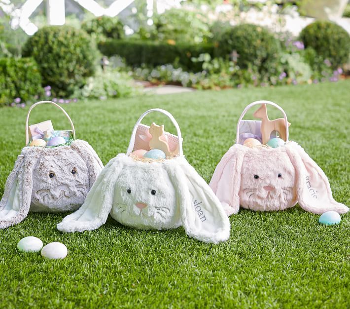 Long-Eared Bunny Easter Treat Bucket | Pottery Barn Kids