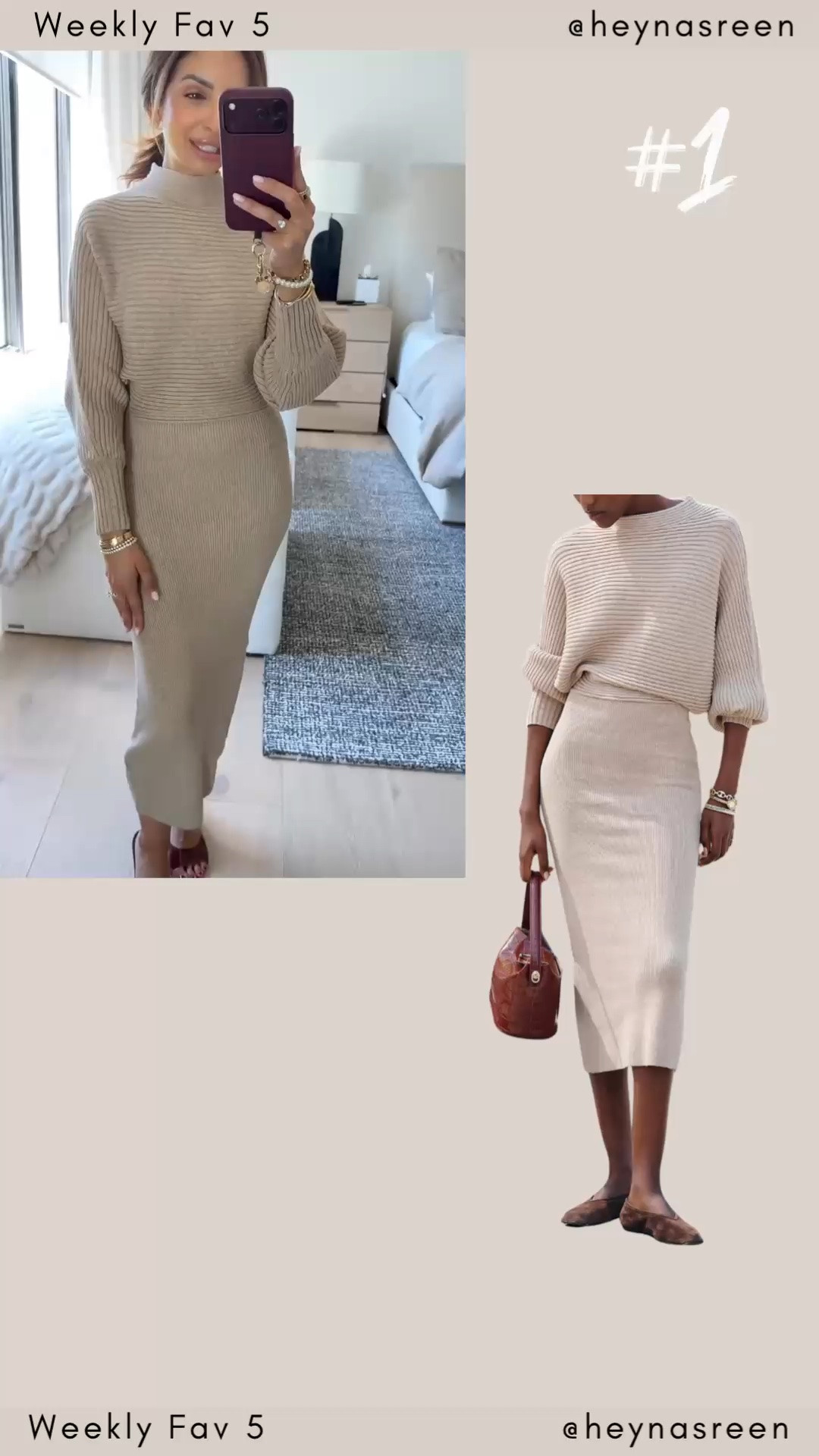 Fav 5: 
#1: Anthropologie sweater dress, love that this comes in petite length!