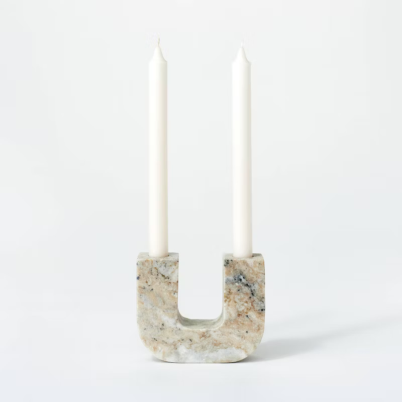 Marble Taper Candle Holder - Threshold™ designed with Studio McGee | Target