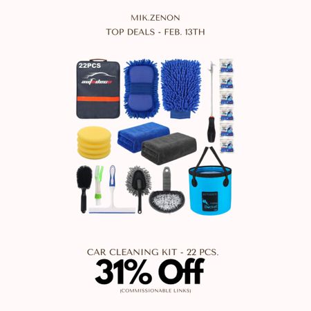Price Drop Alert 🚨 31% off this car wash cleaning tools kit. They are made out of premium material and are suitable for interior and exterior car cleaning!

#LTKsalealert #LTKhome #LTKunder50