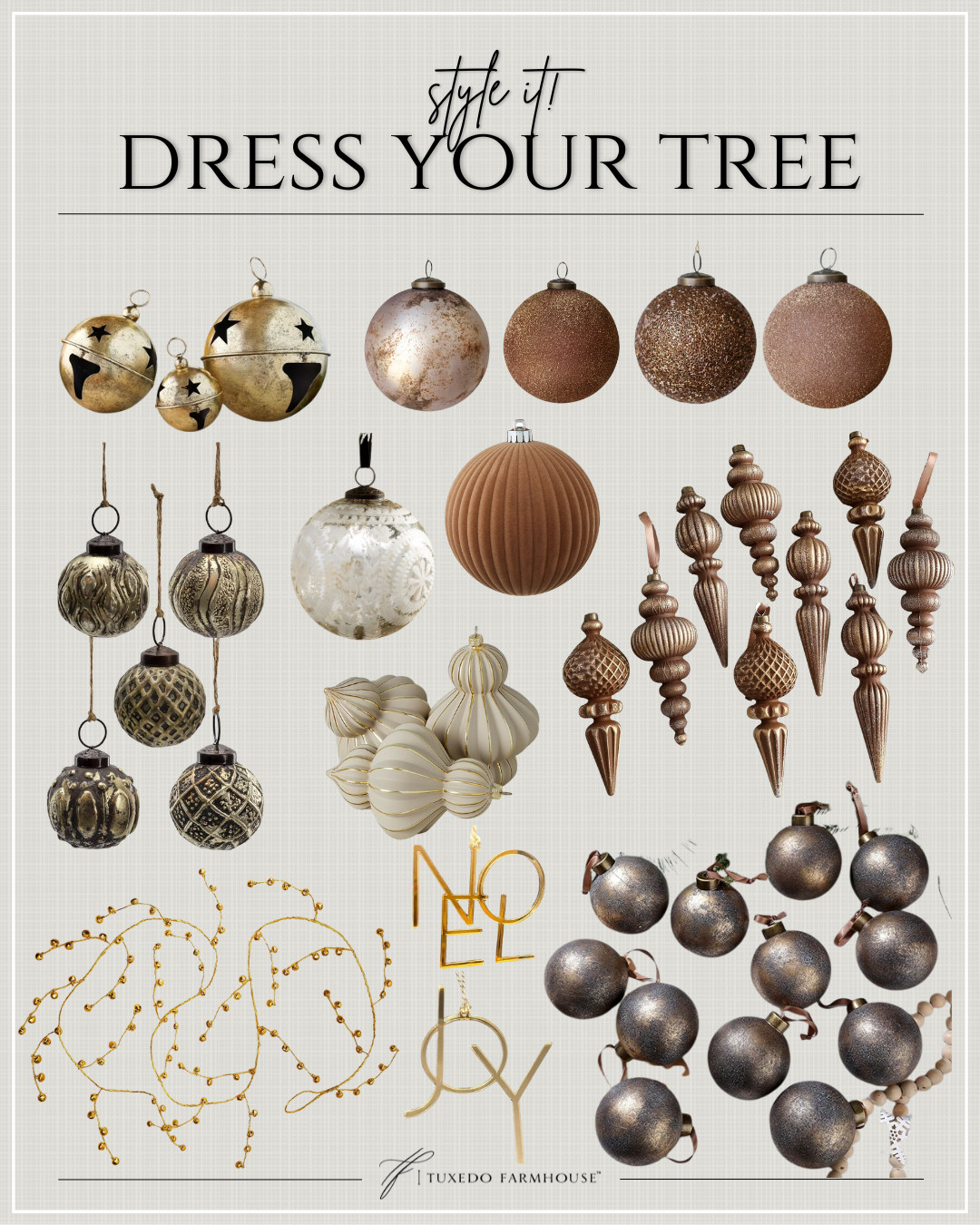 Style It! Dress Your Tree

Give your tree an elegant and festive make-over this year!

Seasonal, home decor, holiday, wreaths, candles, swags, trees, reindeer, Christmas, snowmen, trays, bells, pillows, ornaments 

 #LTKHoliday #LTKSeasonal #LTKHome