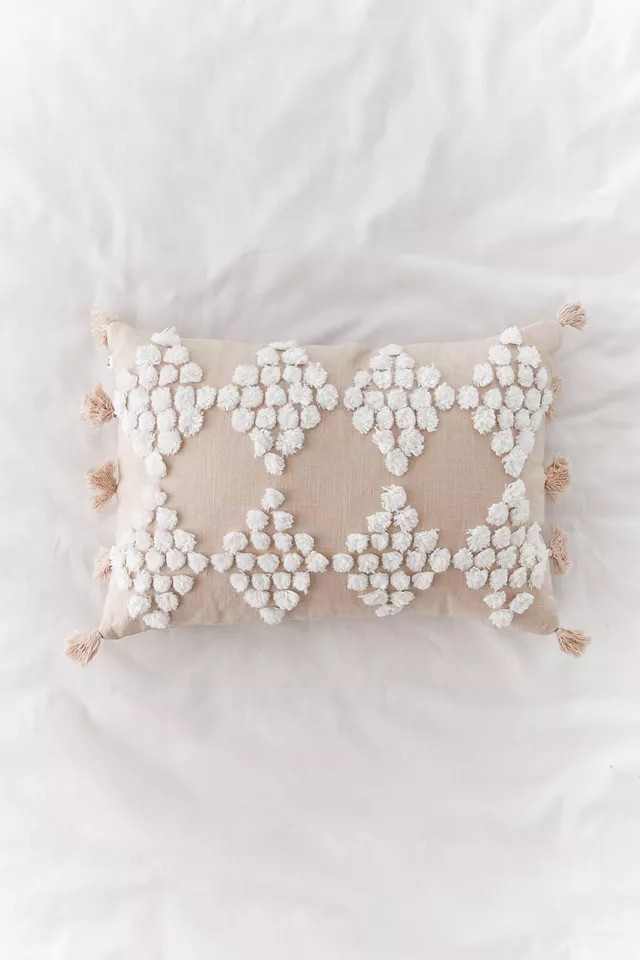 Tufted Geo Bolster Pillow | Urban Outfitters (US and RoW)
