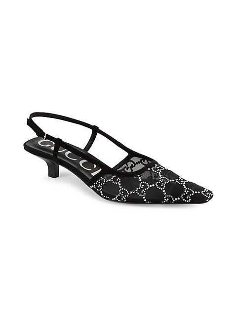 Crystal-Embellished Slingback Sandals | Saks Fifth Avenue