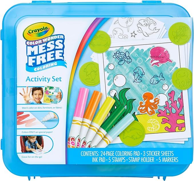 Crayola Color Wonder Mess Free Coloring Activity Set (30+ Pcs), With Markers, Stamps, and Sticker... | Amazon (US)