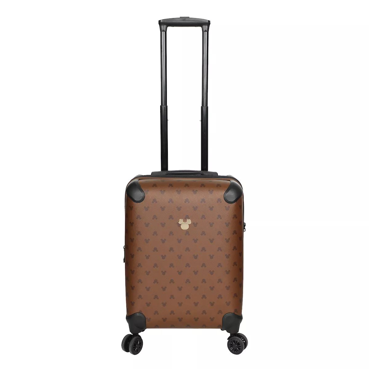 Disney Mickey Mouse Ears 22” Brown Rolling Luggage | Target