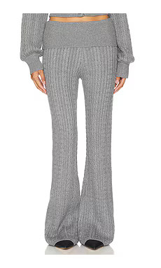 Lovers and Friends x Emily Gemma Bessie Knit Pant in Grey from Revolve.com | Revolve Clothing (Global)