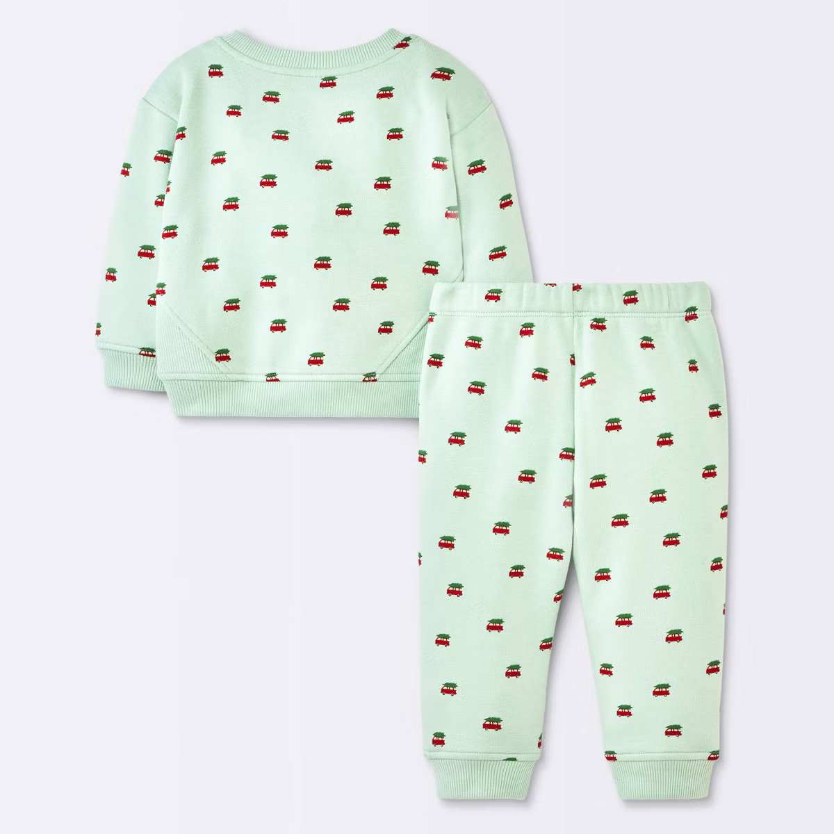 Baby 2pc Christmas Holiday Red Truck Fleece Sweatshirt and Jogger Pants Set - Cloud Island™ Min... | Target