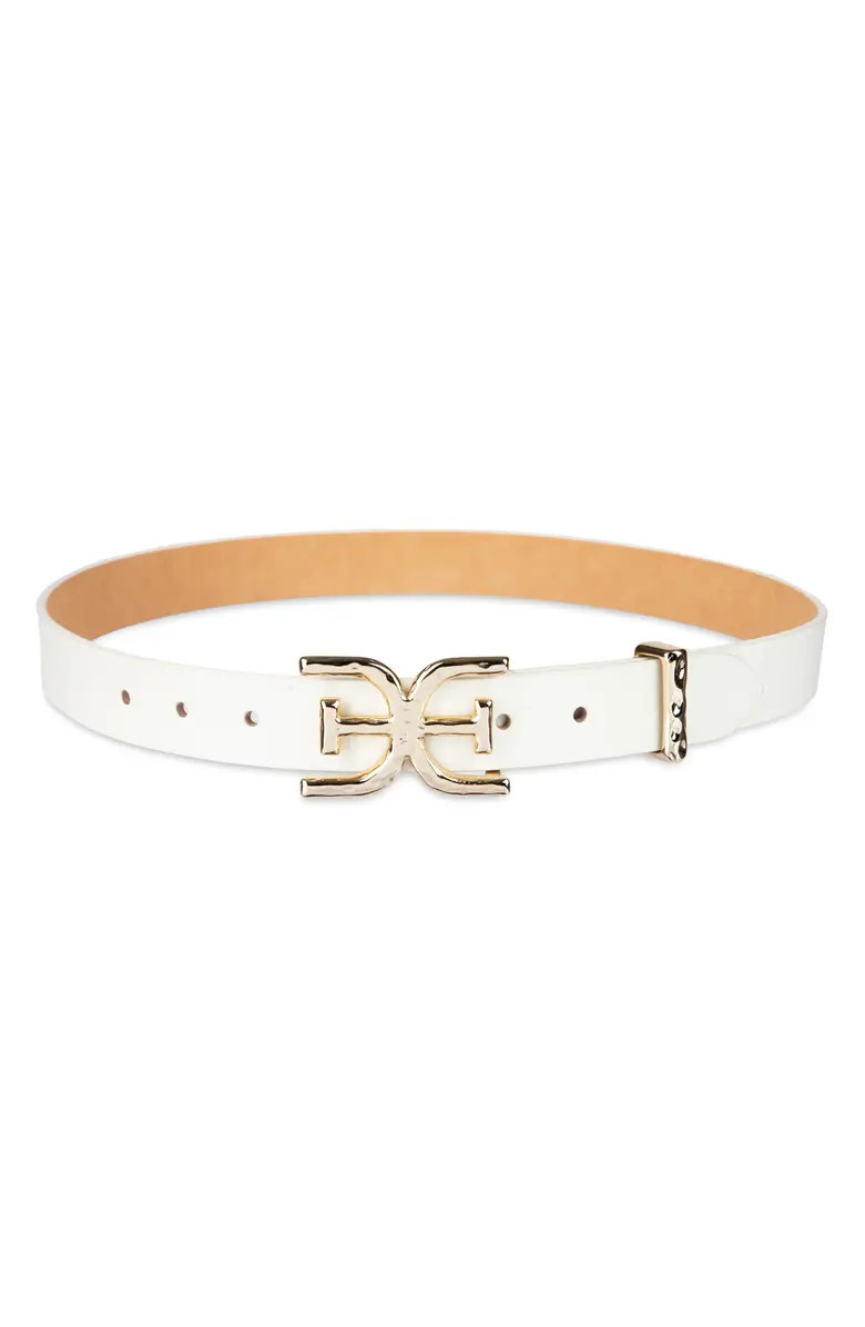 Hammered Logo Buckle Belt | Nordstrom