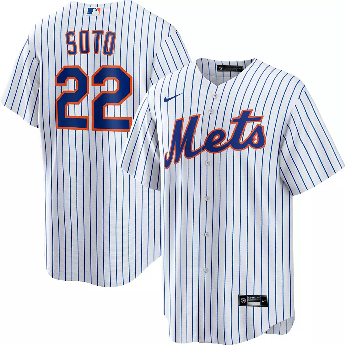 Nike Men's New York Mets Juan Soto #22 White Home Replica Jersey | DICK'S Sporting Goods