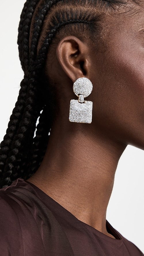 Lele Sadoughi Pave Mixed Shape Earrings | SHOPBOP | Shopbop