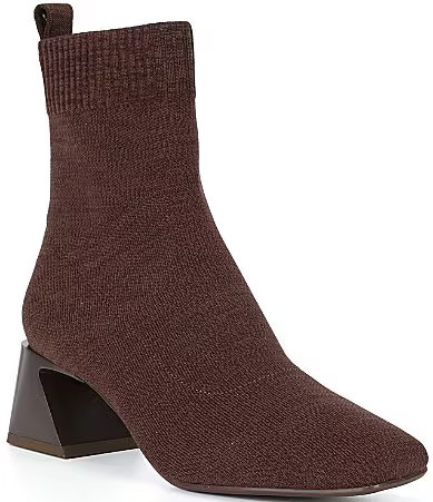 Vivaia Regina Pro Stretch Knit Square Toe Heeled Booties - 9 | Dillard's