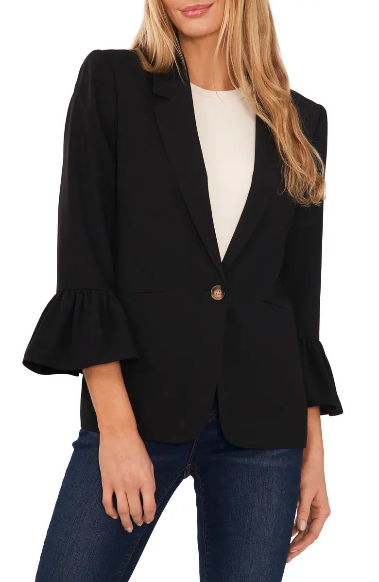 CeCe Ruffle Cuff Blazer | Nordstrom | Nordstrom