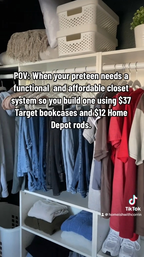 Back to school is just around the corner and that means it’s time to get the kids organized! I created this affordable “custom” closet for my daughter using these items and she loves it! #closetorganization #backtoschool #kidscloset 

#LTKHome #LTKFindsUnder50 #LTKVideo
