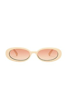 Le Specs Outta Love Sunglasses in Ecru from Revolve.com | Revolve Clothing (Global)