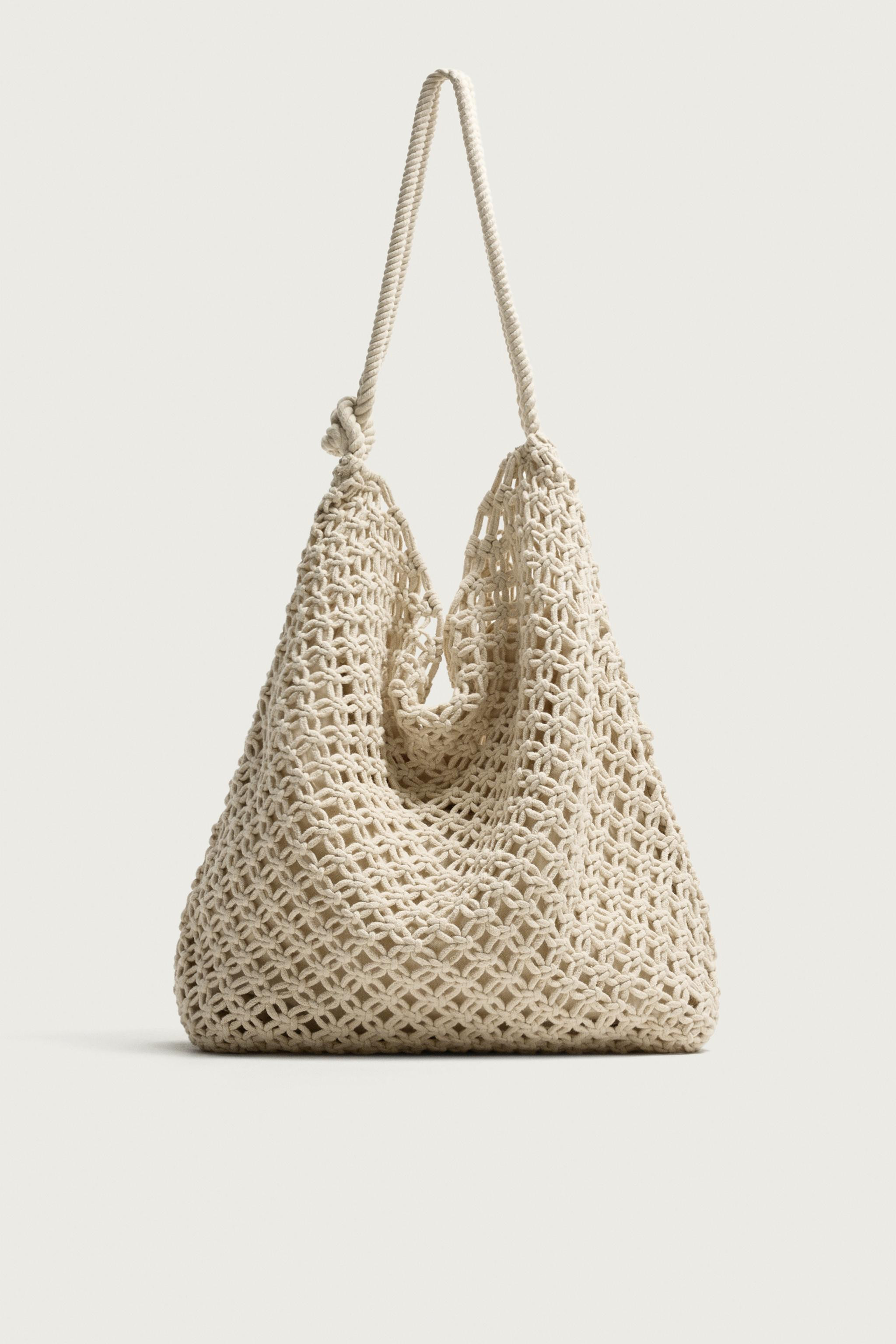 MACRAME SHOULDER BAG | Zara Canada