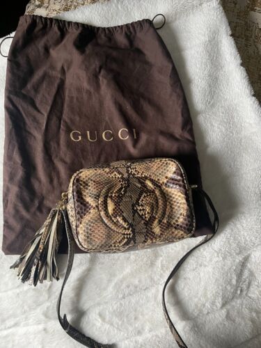Gucci Disco Crossbody Python Bag - Mint Condition! | eBay US
