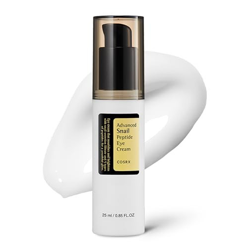 COSRX Snail Mucin Peptide Under Eye Cream, 0.84 fl oz, 73.7% Snail Mucin and Niacinamide, Eye Care, Eye Cream Anti Aging, Dark Circles, Korean Skin Care | Amazon (US)