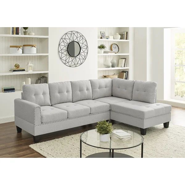 Adrith 98" Wide Right Hand Facing Sofa & Chaise | Wayfair North America