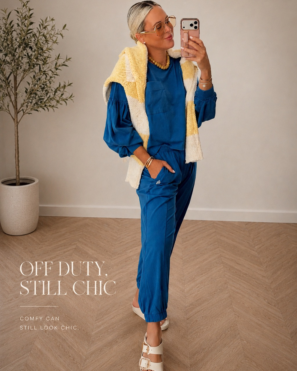 4 FP Movement looks I’m genuinely loving for spring and summer 🤍✨

Comfy, flattering, easy to wear, and the kind of pieces you can actually live in — from matching sets to elevated lounge looks to effortless dresses. I love that everything feels relaxed while still looking polished and put together 🙌🏼

The cobalt blue set, the cozy bright sweats, the easy throw-on dress, and the sporty little matching set are all such good staples for travel, errands, workouts, vacations, and everyday life.

Wearing my true size (small) in everything!

@fpmovement #fpmovementpartner

matching set • spring outfit • summer outfit • travel outfit • athleisure style • elevated casual • comfy chic • vacation outfit • sporty chic • effortless style • FP Movement • airport outfit • casual everyday outfit