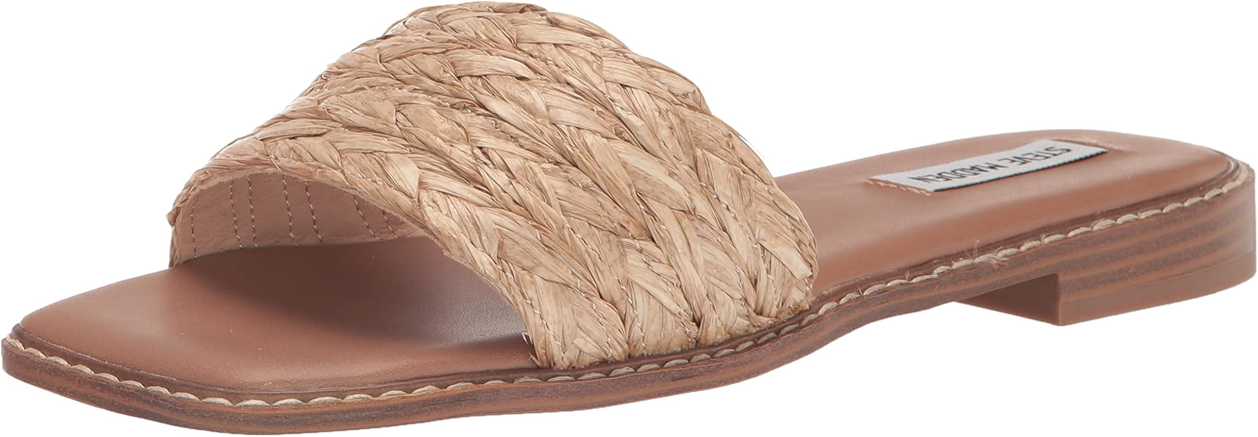 Steve Madden Womens Sandra Woven Slip On Slide Sandals | Amazon (US)