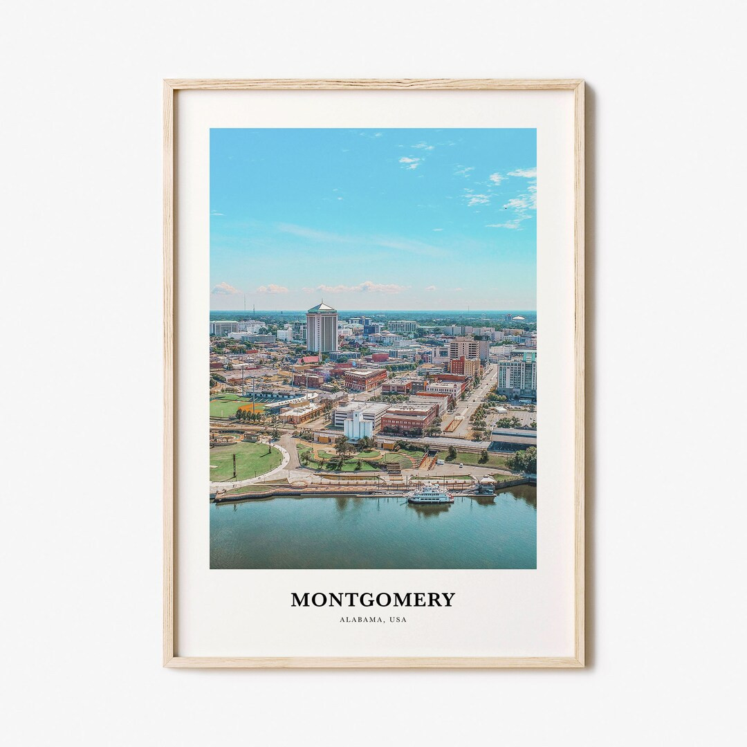 Montgomery Print, Montgomery Photo Poster, Montgomery Travel Wall Art, Montgomery Map Print, Mont... | Etsy (US)