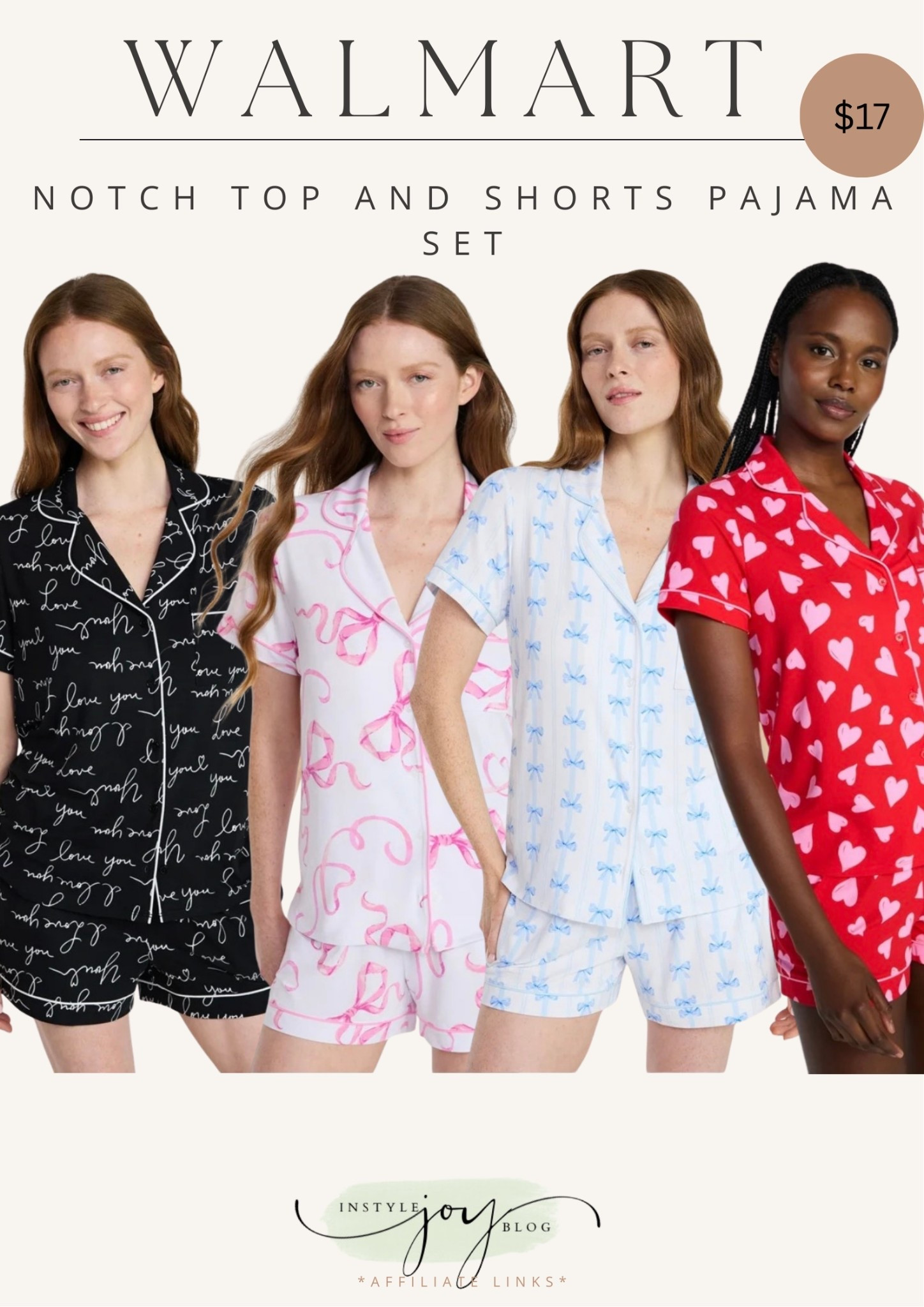 $17 Walmart Joyspun Women's Dreamy Soft Collection Notch Top and Shorts Pajama Set, 2-Piece, Sizes XS-3X

#LTKHoliday #LTKSeasonal #LTKFindsUnder50