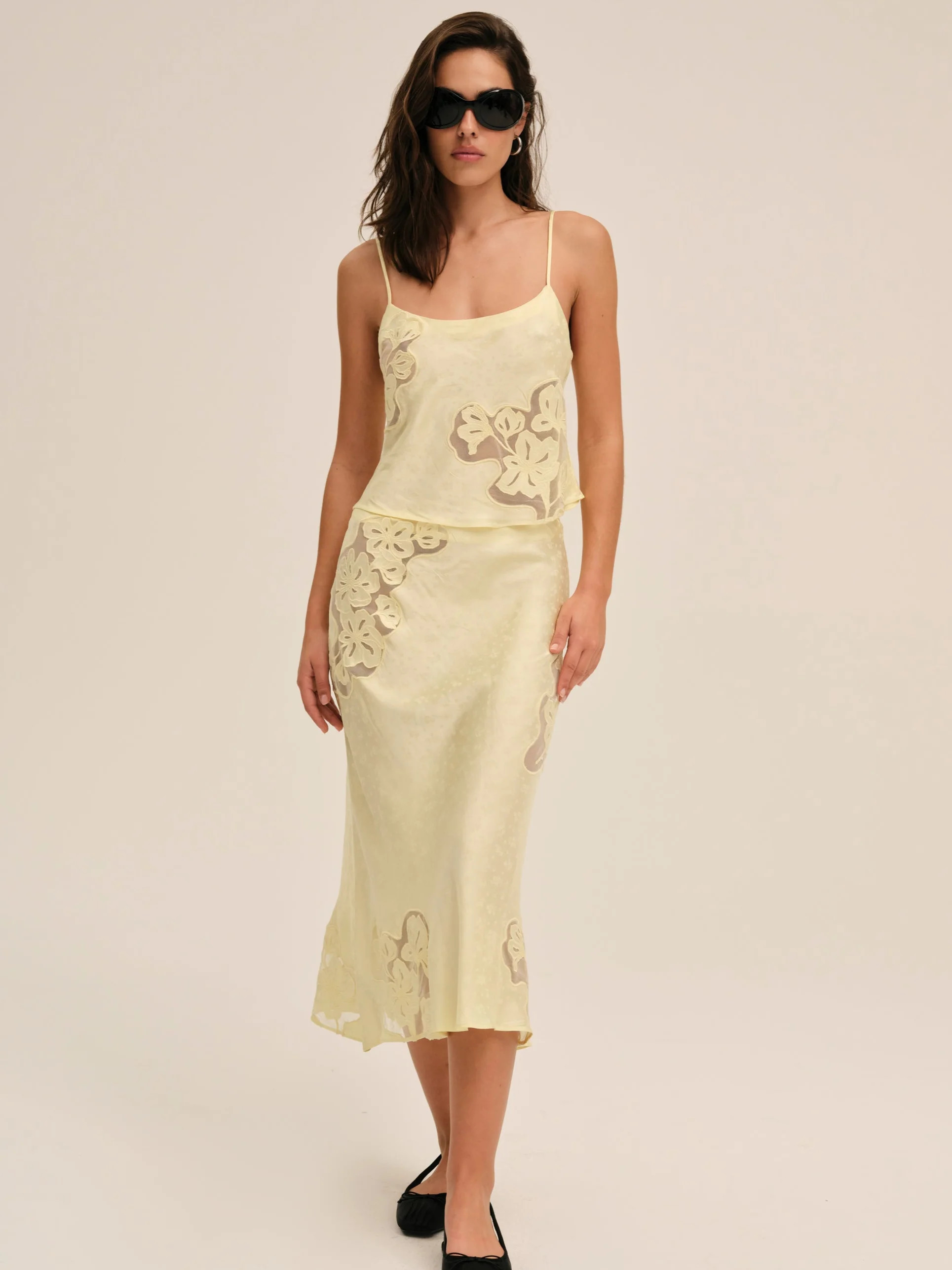 Sunrise Midi Skirt | For Love & Lemons