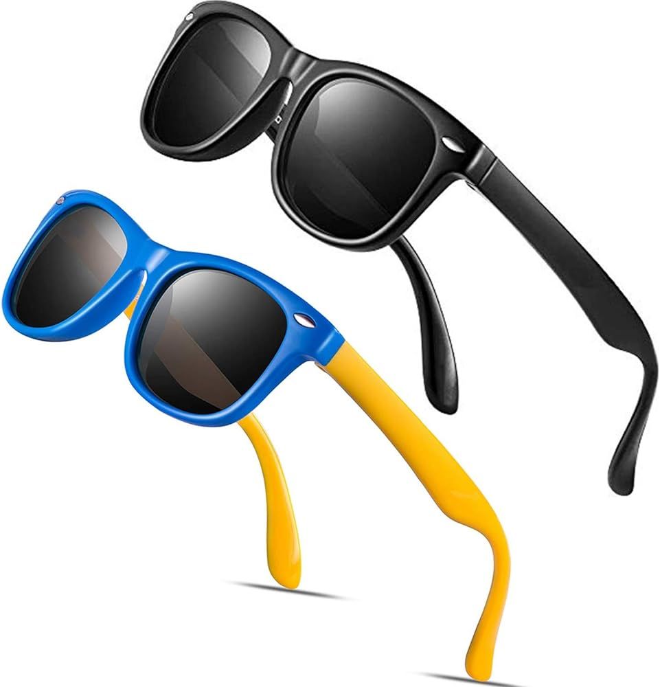 Baby Sunglasses Rubber Kids Polarized Sunglasses - FEIDU Fit Shades Glasses for Boys Girls toddle... | Amazon (US)