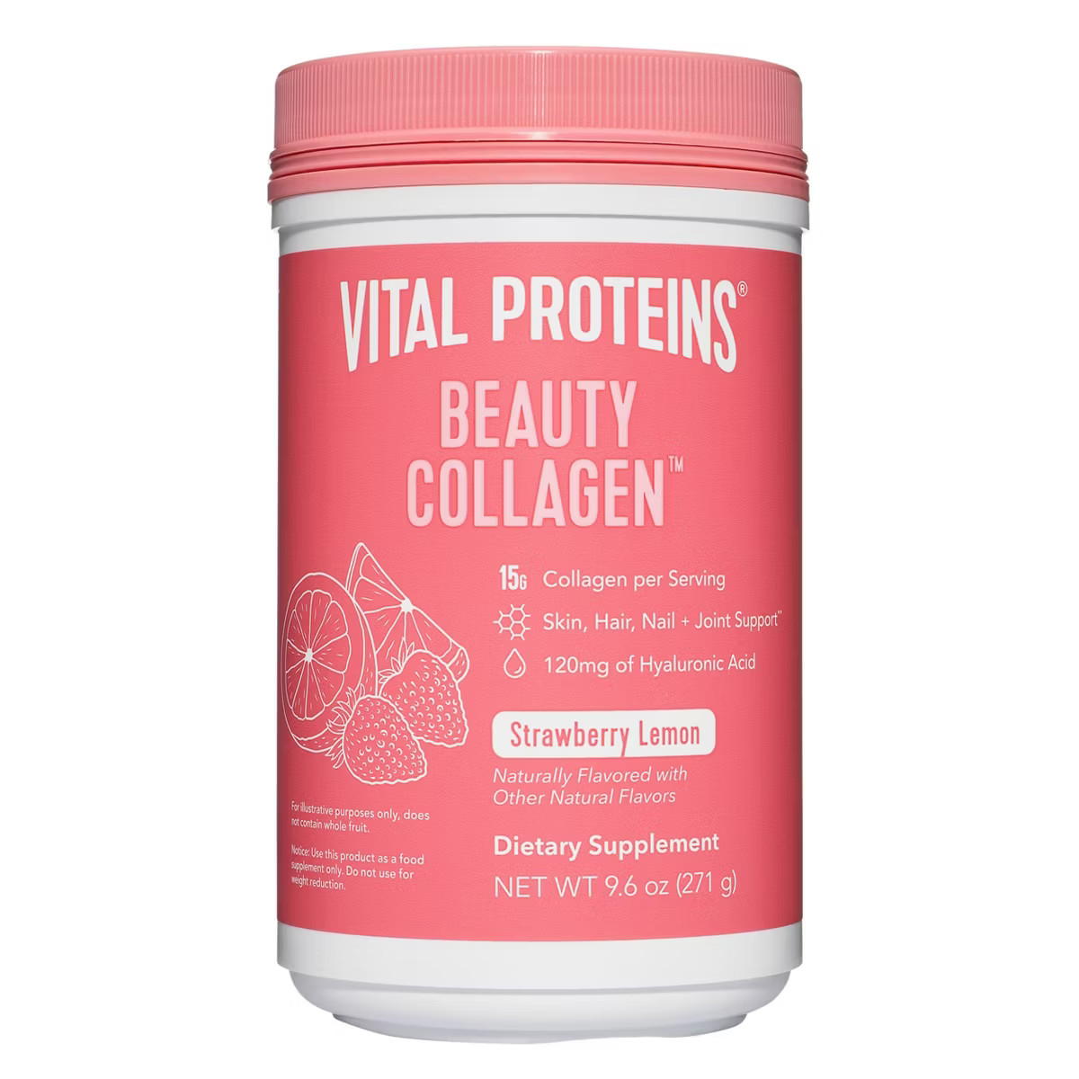 Vital Proteins Beauty Collagen Strawberry Lemon Dietary Supplements - 9.6oz | Target